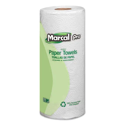 100% Premium Recycled Towels, 2-ply, 11 X 9, White, 70-roll, 30 Rolls-carton