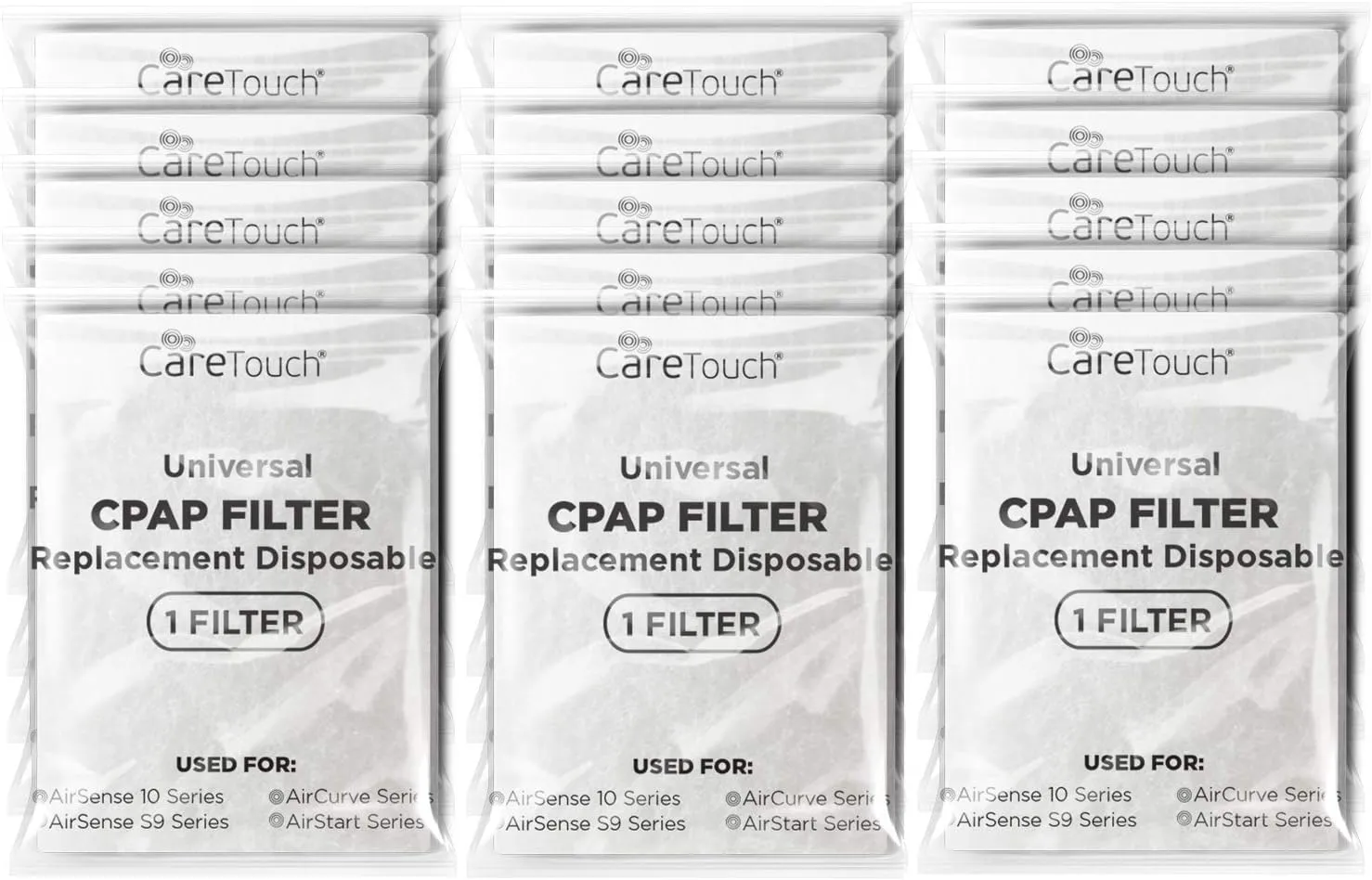 15 Individually Wrapped Cpap Filters For Resmed Airsense S9 & 10 Series