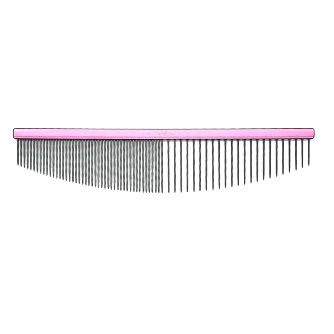 6.5" 50/50 Pink Half-Moon Comb by Zolitta