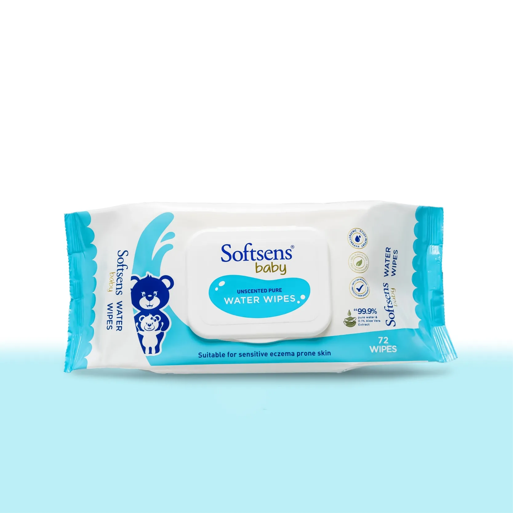 99.9% Pure Water Wipes (72 Wipes)