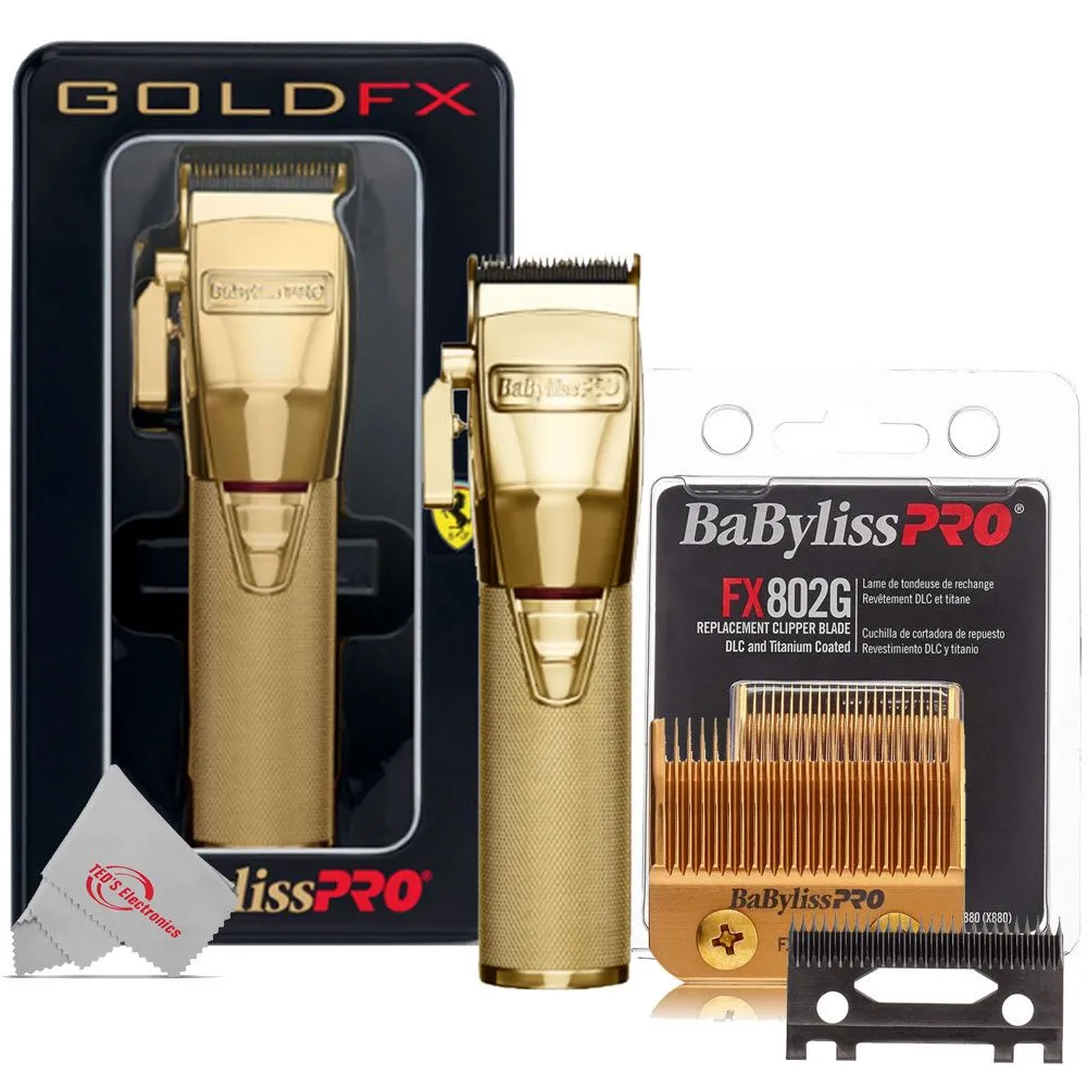 BaByliss PRO FX870G Cord / Cordless Lithium-Ion Clipper Gold   Replacement Clipper Blade