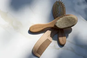 Bamboo Baby Hair Brush & Comb Set