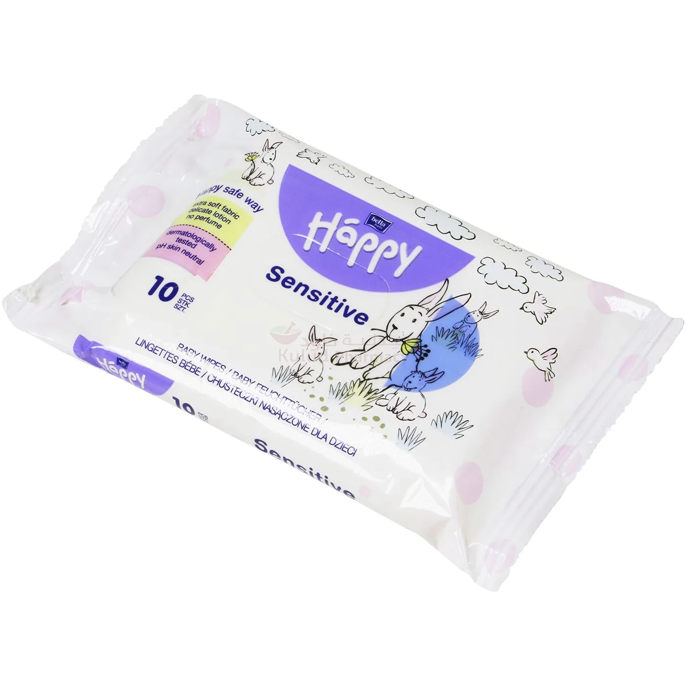 Bella Baby Happy Sensitive Wipes 10 PC