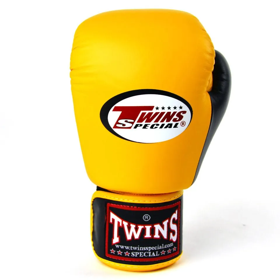 BGVL3-2T Twins 2-Tone Yellow-Black Boxing Gloves