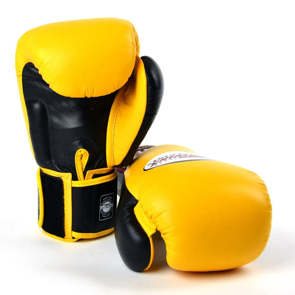 BGVL3-2T Twins 2-Tone Yellow-Black Boxing Gloves