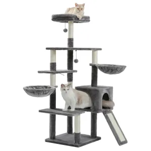 Cat Trees Wood Sturdy with Scratching Posts