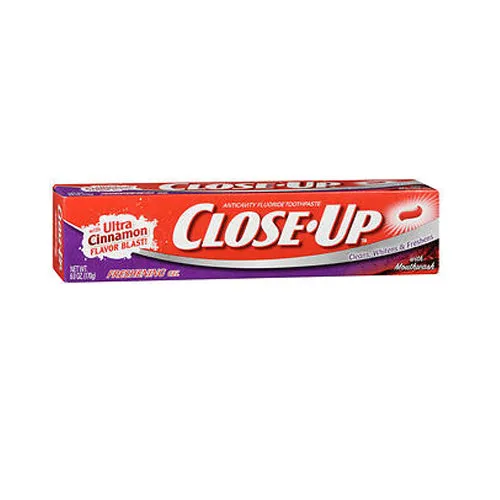 Close-Up Cinnamon Red Gel Anticavity Fluoride Toothpaste 6 oz By Close-Up