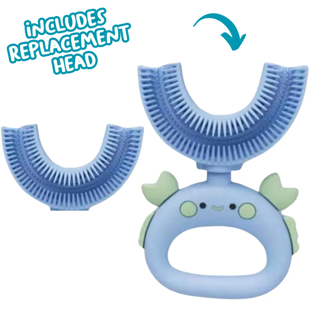 Crab U-Shaped Sensory Toothbrush with Replacement Head