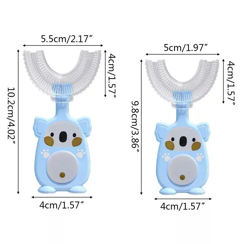 Cute Koala U-Shaped Sensory Toothbrush with Replacement Head