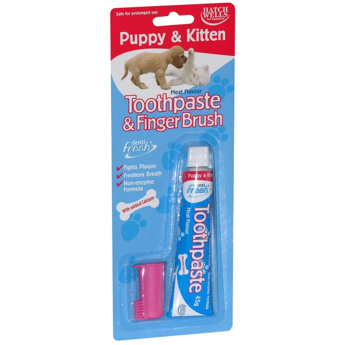 Denti-Fresh | Puppy & Kitten Toothpaste & Finger Brush | Dog Dental Starter Set