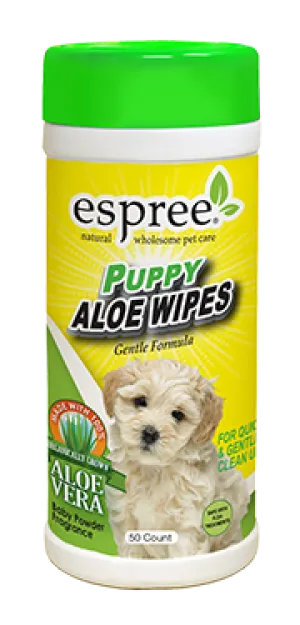 Espree Puppy Aloe Wipes 50ct