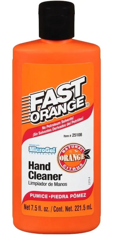 Fast Orange 25108 Hand Cleaner, Lotion, White, Citrus, 7.5 oz, Bottle