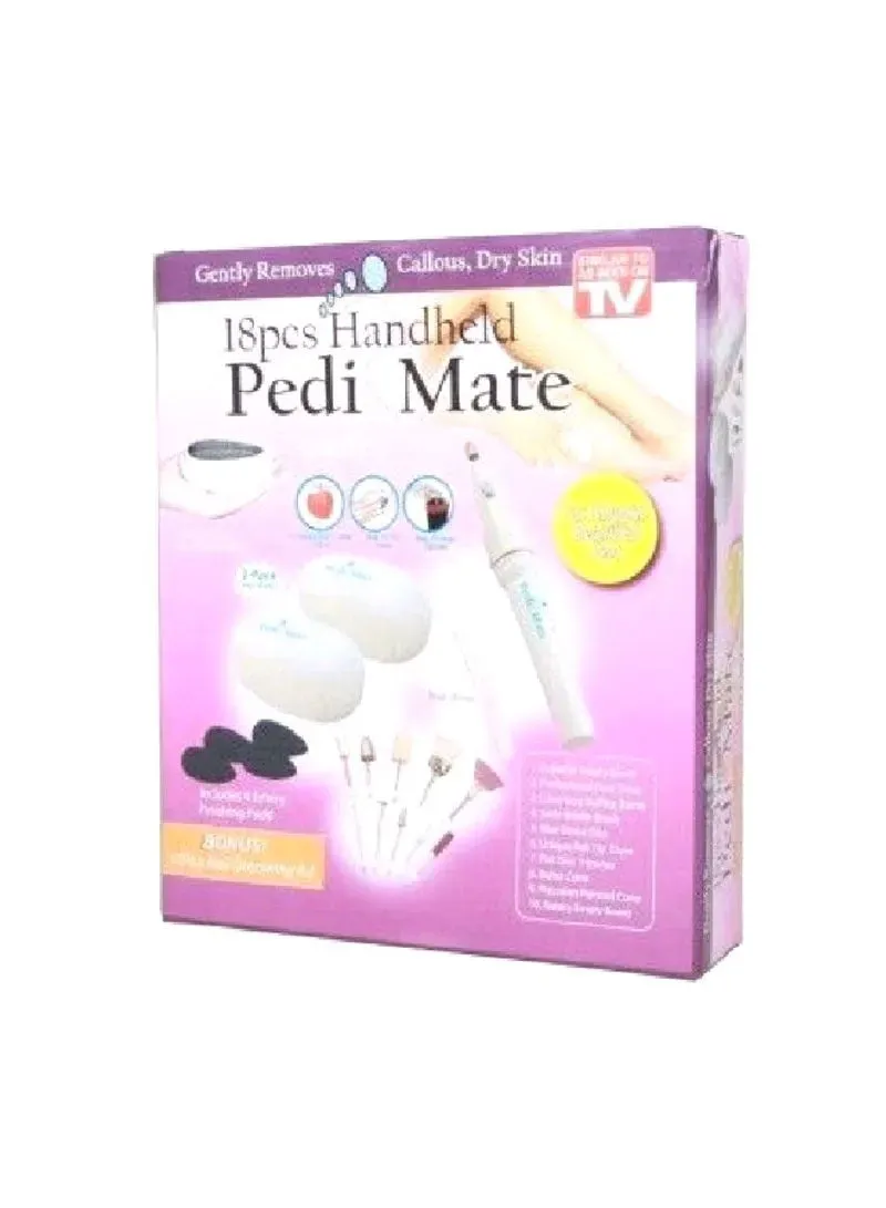 Handheld PediMate Professional Pedicure - 18 Piece Set