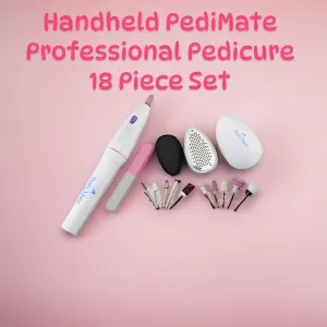 Handheld PediMate Professional Pedicure - 18 Piece Set