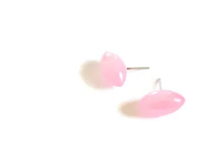 Light Pink Moonglow Pod Stud Earrings