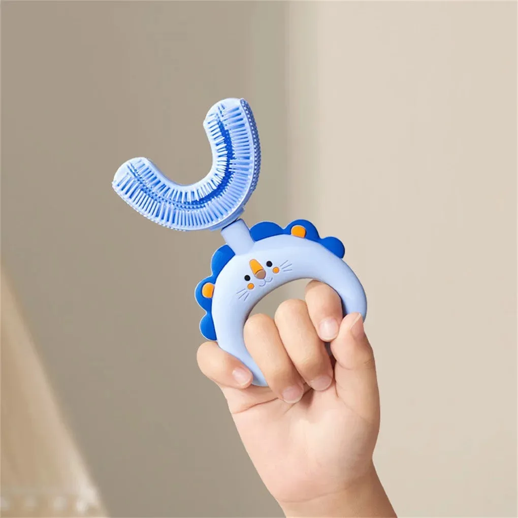 Lion U-Shaped Sensory Toothbrush with Replacement Head