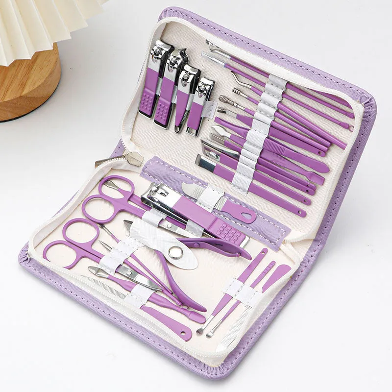 Nail clipper set 26 pieces nail clipper complete set of manicure tools household large nail clipper set