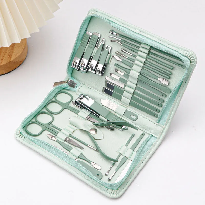 Nail clipper set 26 pieces nail clipper complete set of manicure tools household large nail clipper set