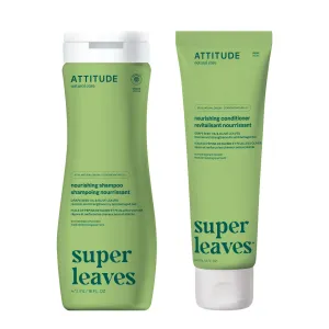 Nourishing shampoo and conditioner duo : SUPER LEAVES™