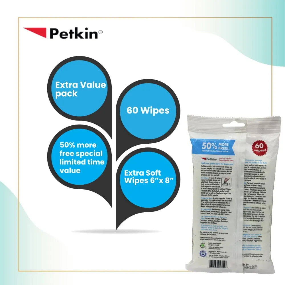 Petkin Petwipes for Dogs and Cats