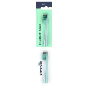 Playbrush Smart One Pack of 2 Replacement Toothbrush Heads - Mint | E71009254