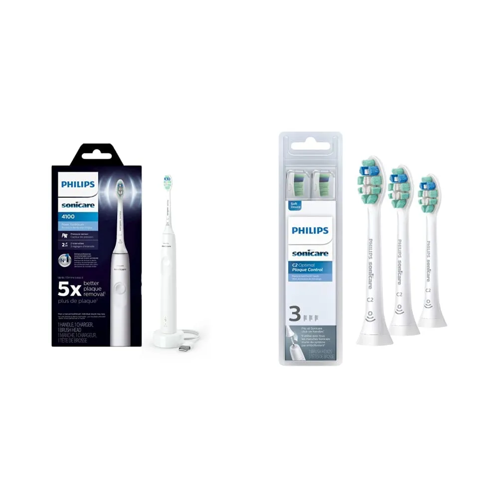 Rechargeable Electric Toothbrush with Pressure Sensor, Long Battery Life