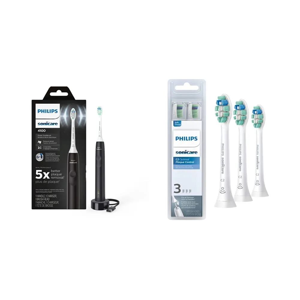 Rechargeable Electric Toothbrush with Pressure Sensor, Long Battery Life