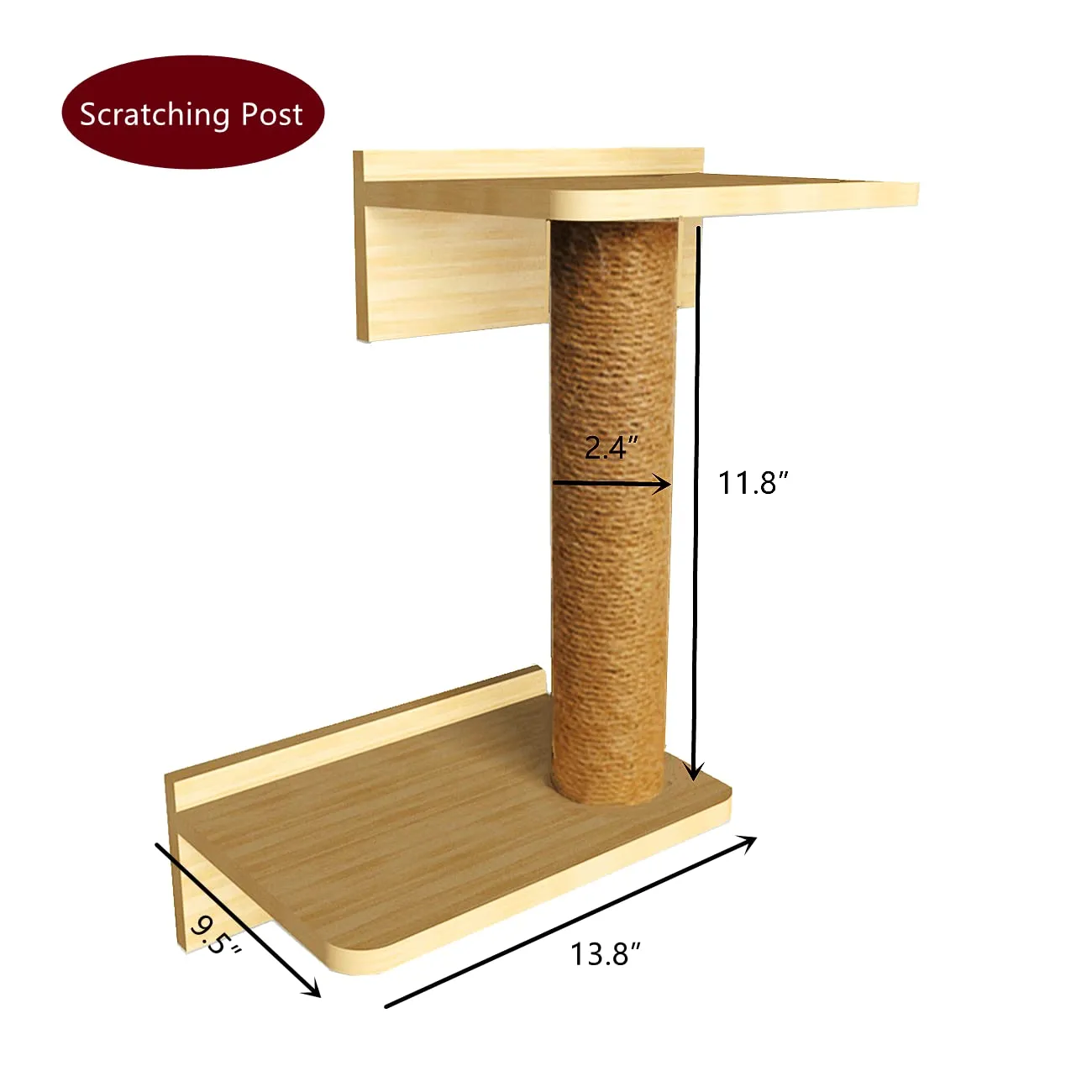 Solid Wood Wall Mounted Carpet-Covered Cat Shelves, Cat Wall Furnitures, Floating Shelves, Cat Wall Scratching Post