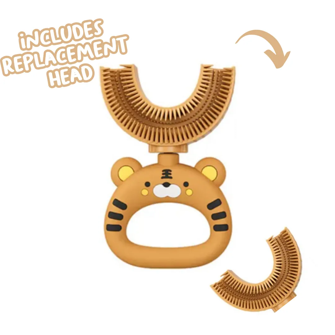 Tiger U-Shaped Sensory Toothbrush with Replacement Head