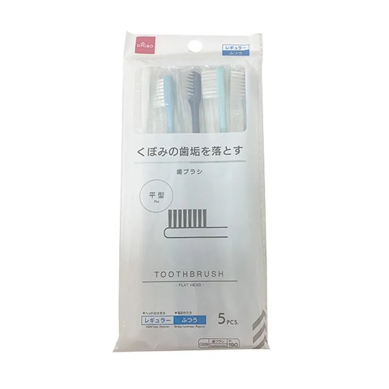 Toothbrush Flat Head 5Pcs