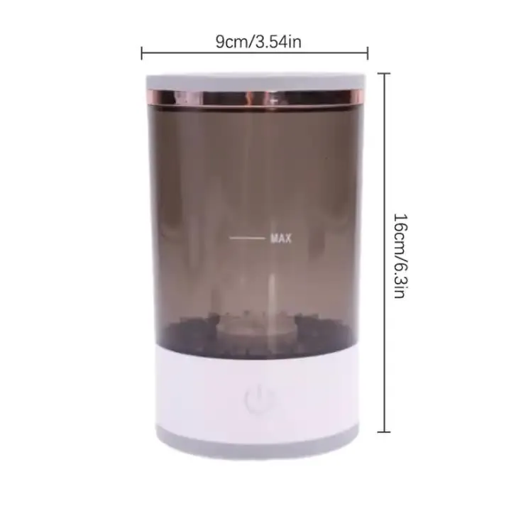 Transparent USB-Powered Automatic Makeup Brush Cleaner - Fast, Hygienic, and Easy-to-Use Brush Cleaning Machine