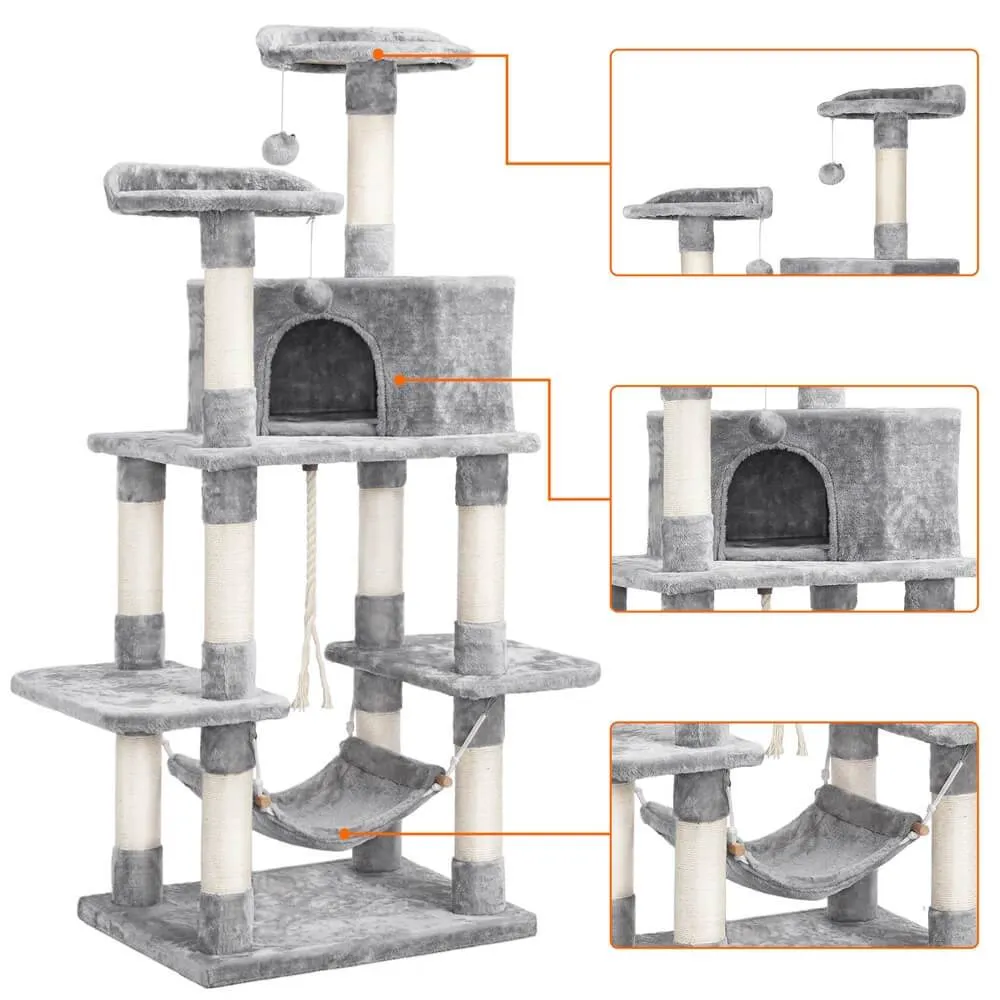 Yaheetech Cat Tree Tower 59 Inch