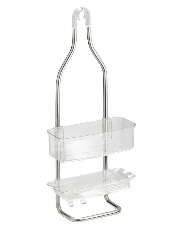 Zia Stainless and Plastic Shower Caddy - Clear